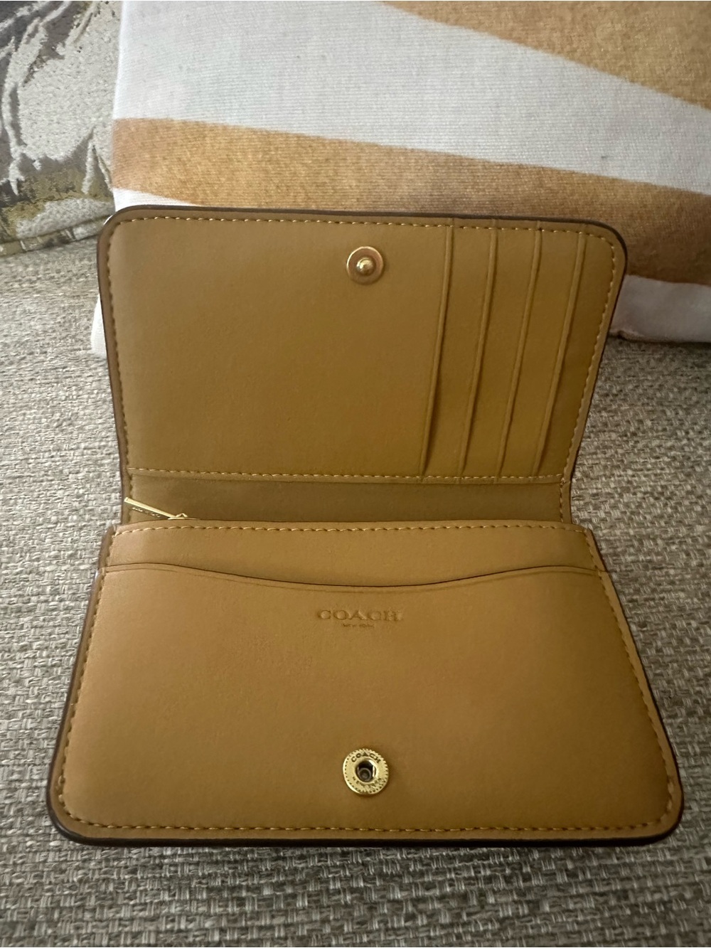 Coach Tabby 20 Crossbody Bag & Wallet Set Honey Brown Leather With Dust Bag - Picture 13 of 17